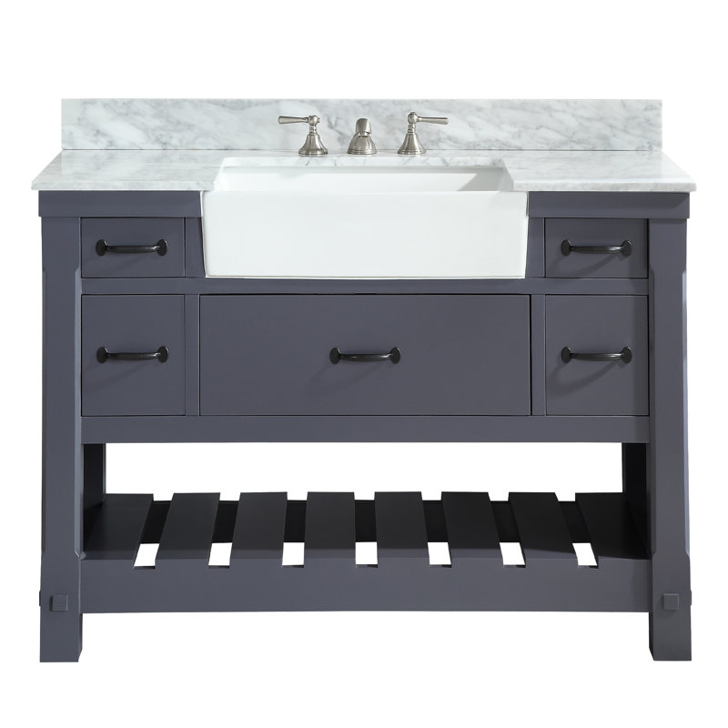 Gracie Oaks Mantra 48'' Single Bathroom Vanity with Top & Reviews Wayfair